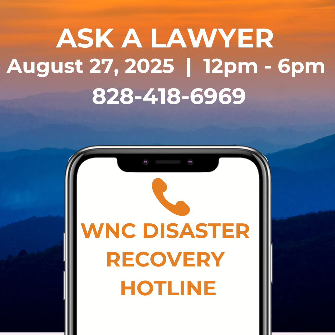WNC Disaster Recovery Hotline