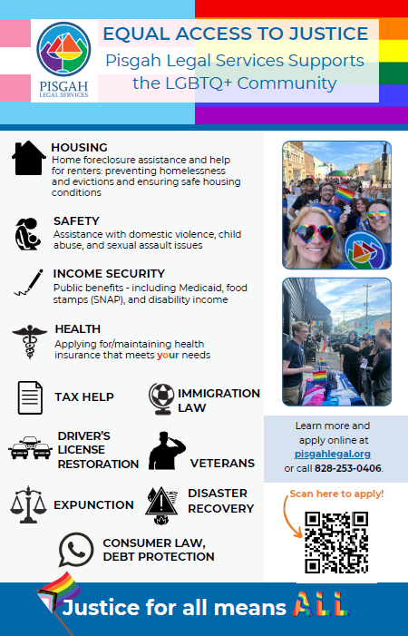 Equal Access to Justice flyer