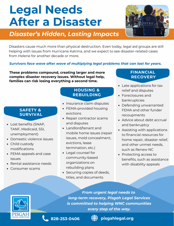 Legal Needs After a Disaster