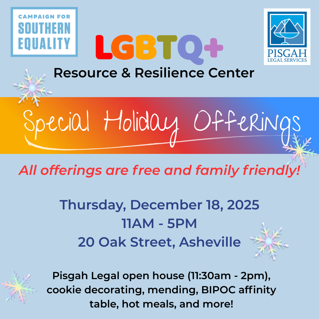 LGBTQ+ Resource and Resilience Center Holiday Offerings