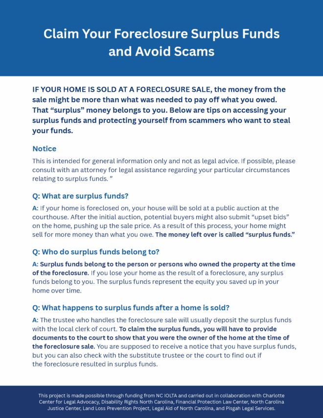 Claim Your Foreclosure Surplus Funds and Avoid Scams