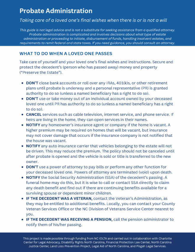 What to Do When a Loved One Passes (Probate)