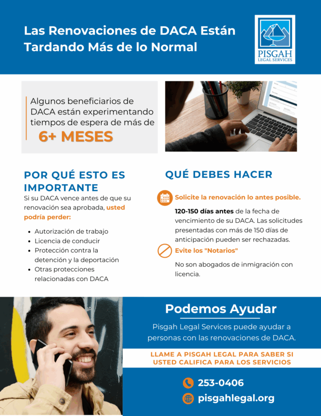 DACA Renewal Delay Flyer