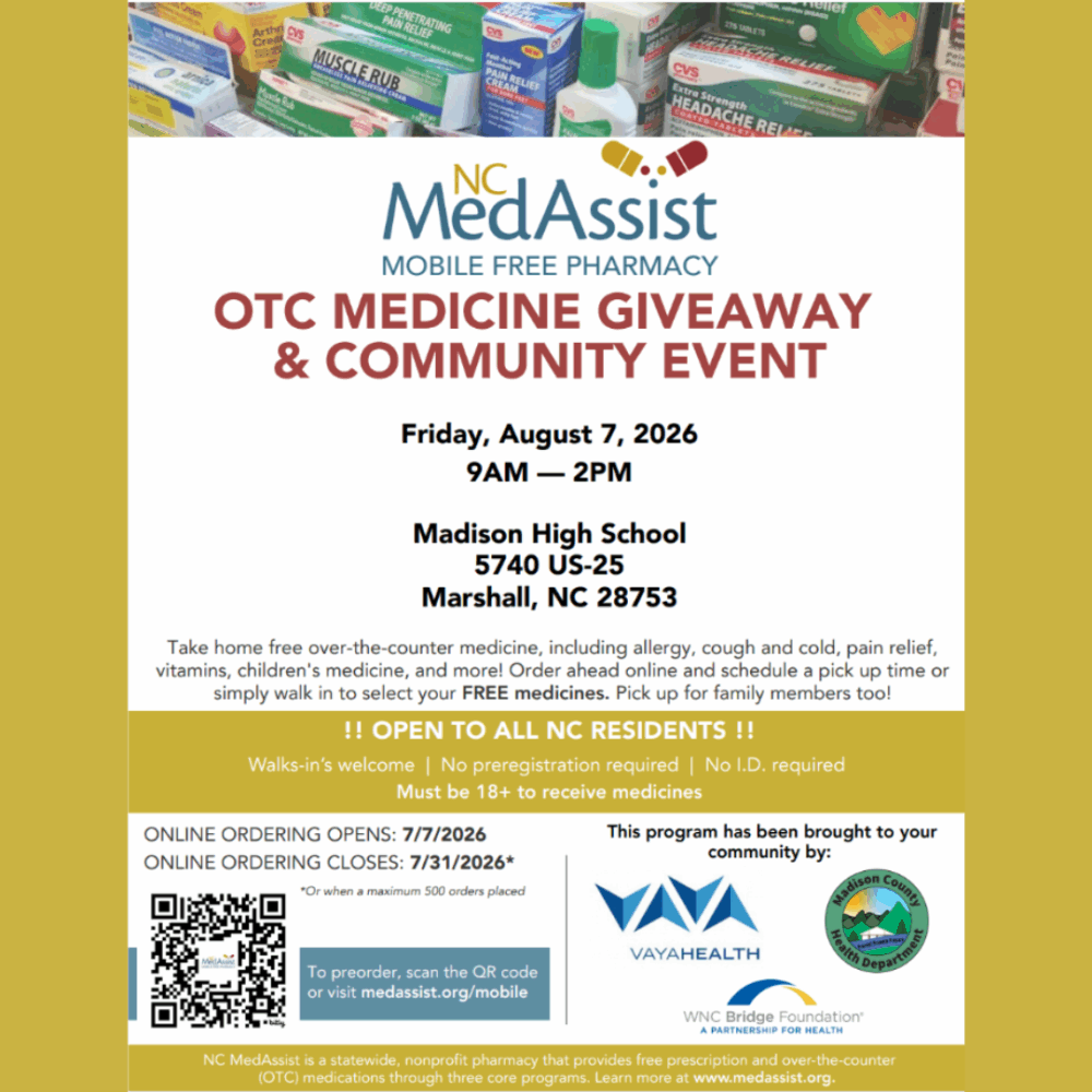 Madison County OTC Medicine Giveaway and Community Event