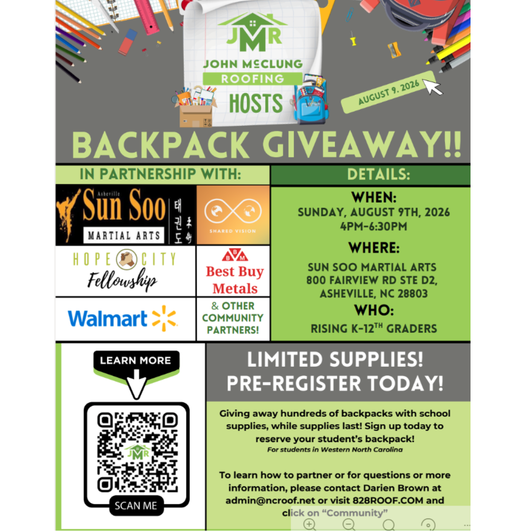 Community Backpack Giveaway