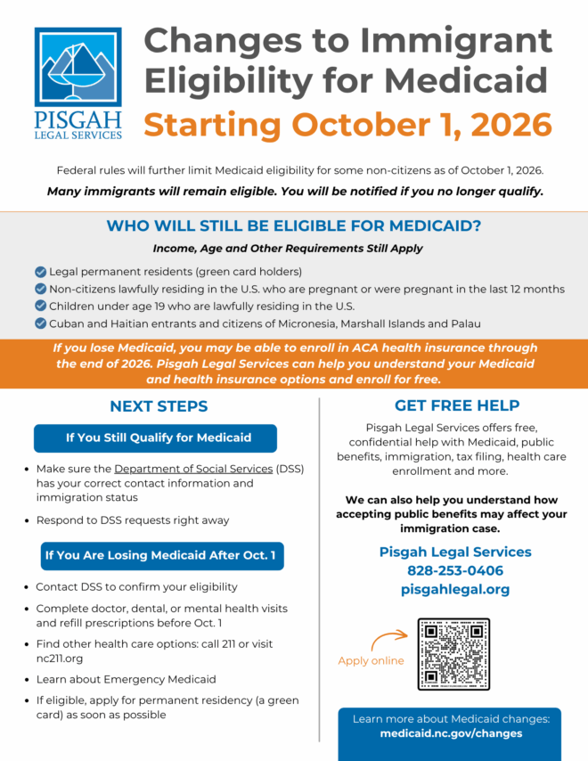 Oct 1 Changes to Medicaid Eligibility Flyer