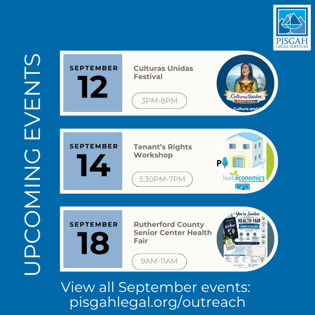 September Upcoming Outreach Events